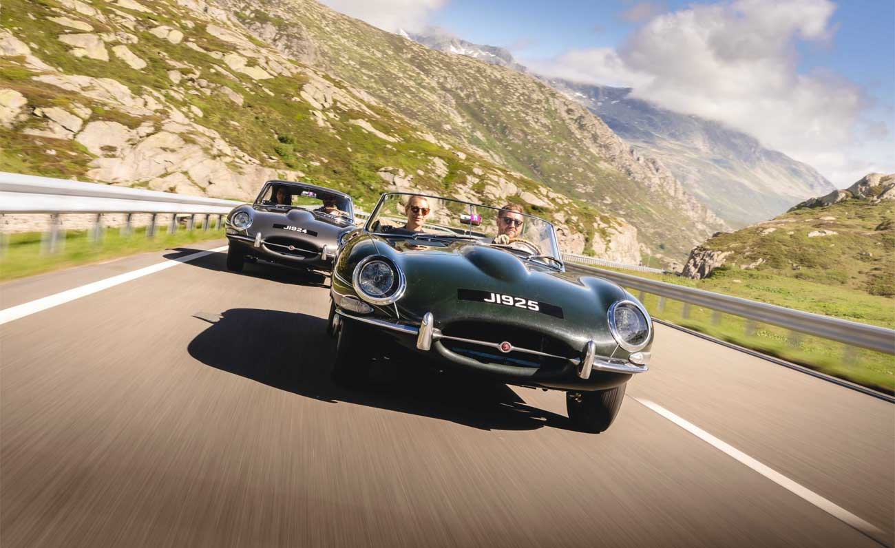 Dall’Inghilterra alla Svizzera, Jaguar celebra il viaggio delle leggende