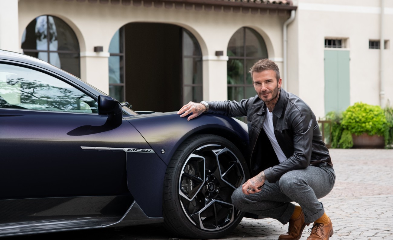 Fuoriserie Essentials, Maserati svela la collaborazione con David Beckham