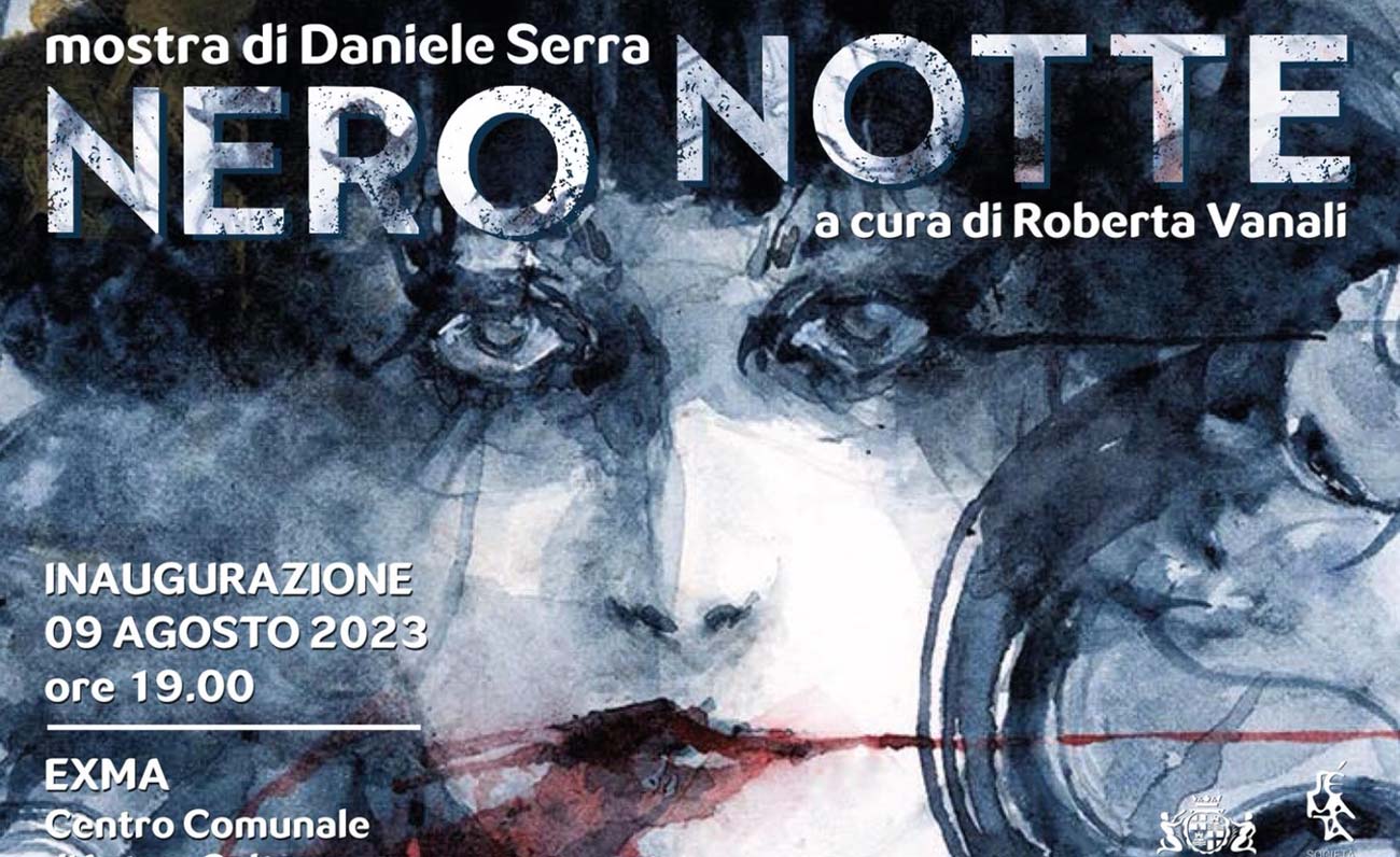 Nero Notte, l’arte Daniele Serra al Centro Comunale d’Arte Exmà